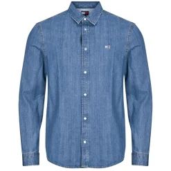Tommy Jeans - RGLR FIT SHIRT MID BLUE