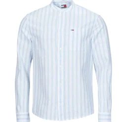 Tommy Jeans - TJM MAO STRIPE LINEN BLEND SHIRT