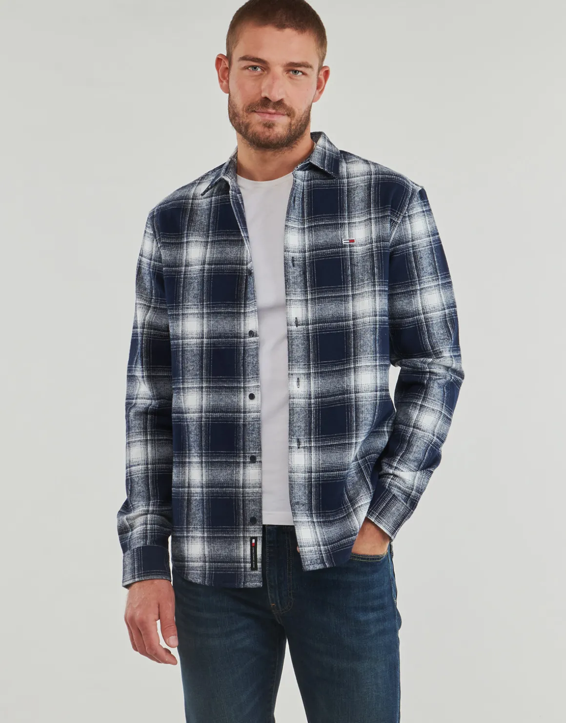 Tommy Jeans - TJM REG CHECK FLANNEL SHIRT EXT