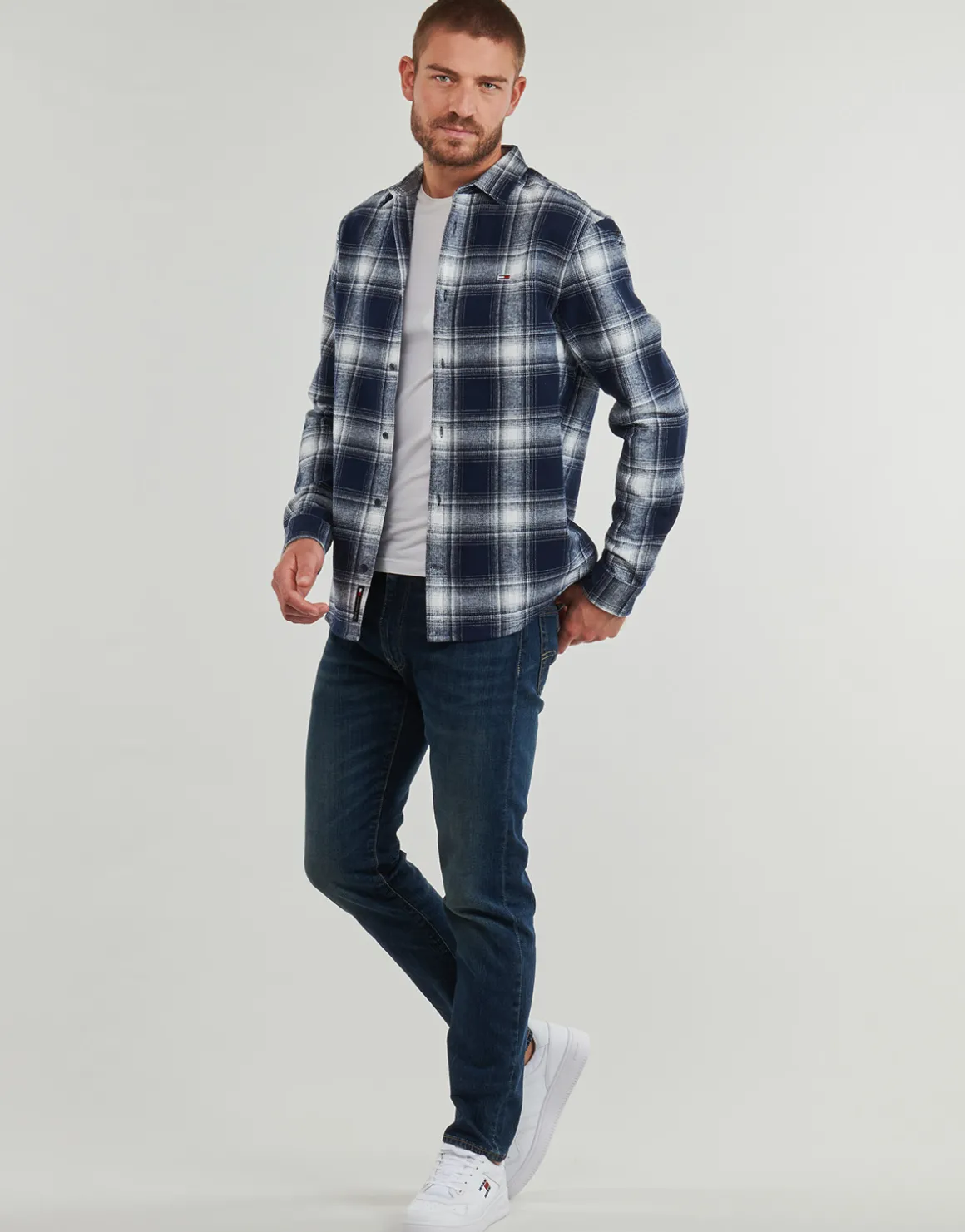 Tommy Jeans - TJM REG CHECK FLANNEL SHIRT EXT